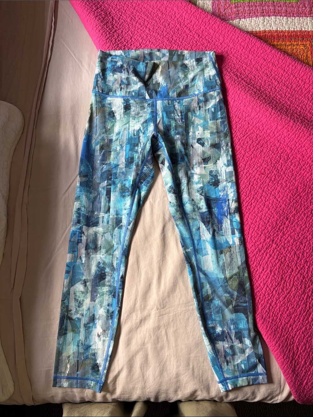 Lululemon Blue Printed leggings